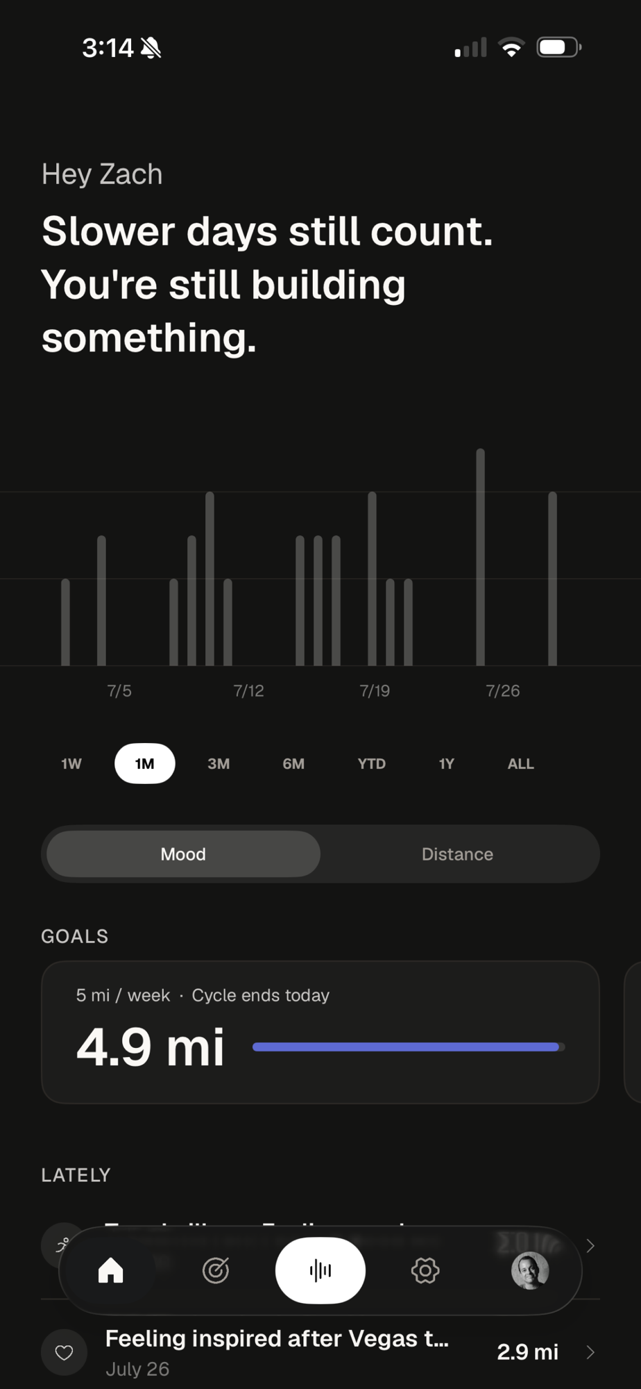Movethink app screenshot